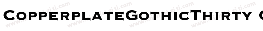 CopperplateGothicThirty OneAB字体转换